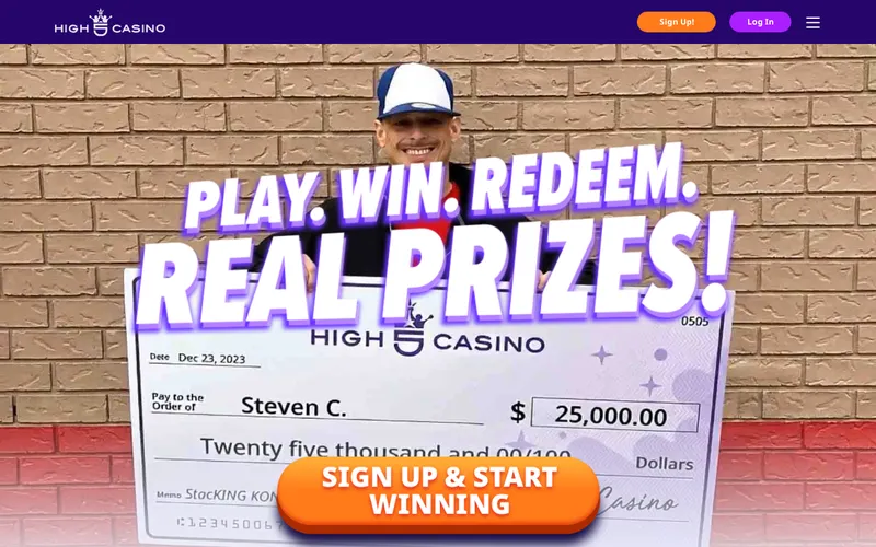 Screenshot of the High 5 Casino homepage at high5casino.com, captured October 2026